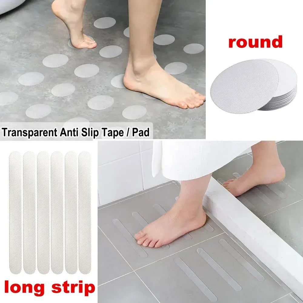 rubans anti dérapants autocollants transparents modernes adhésifs douche baignoire escaliers sols sécurité