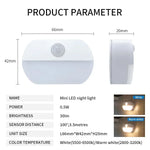 veilleuse led rechargeable usb blanc moderne batterie aaa adhésive flux lumineux minimaliste autonomie movement