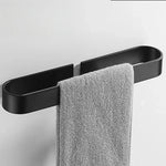 porte serviettes mural blanc noir gris aluminium moderne lisse autonome simple fixations