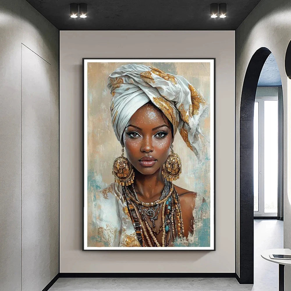 tableau abstrait contemporain toile miroir sans cadre blanc beige gris bleu doré vertical huile