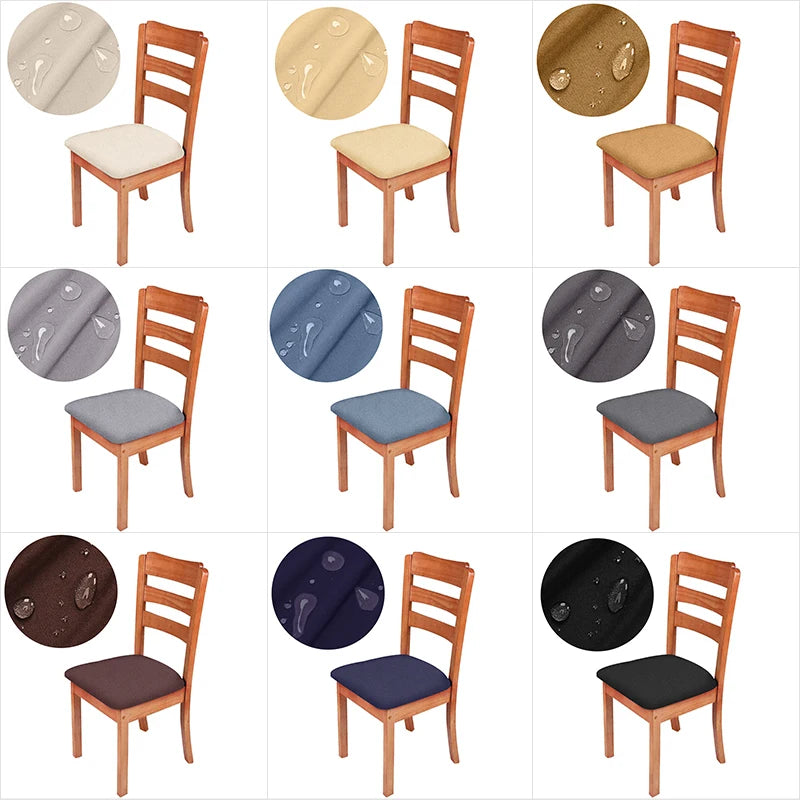housses chaise spandex imperméable couleurs unies amovibles modernes maison restaurant événements