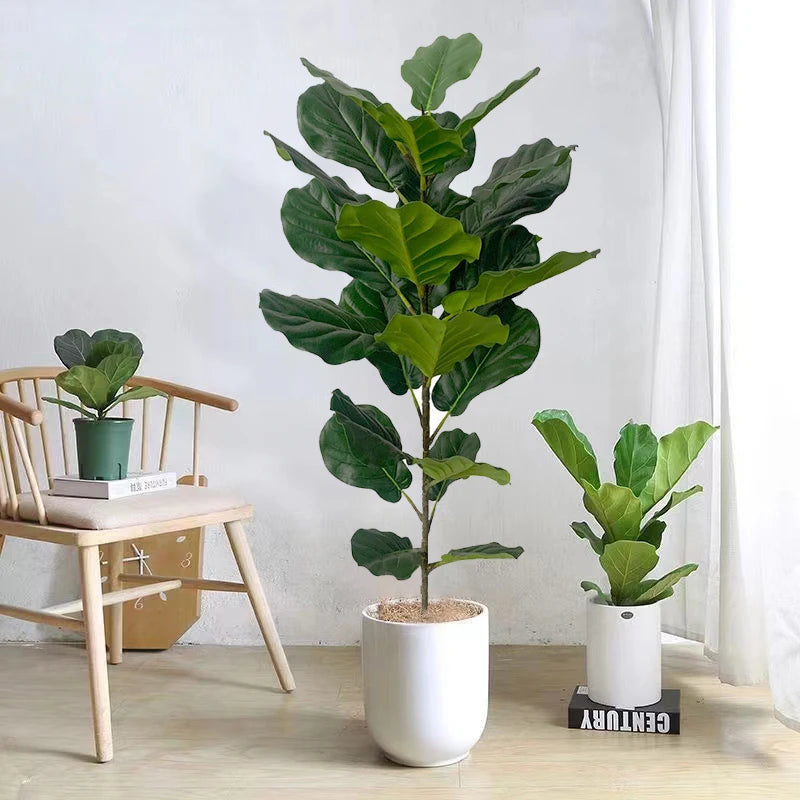 plantes artificielles feuilles vertes modernes decoration maison extérieur 59 pouces six pieces