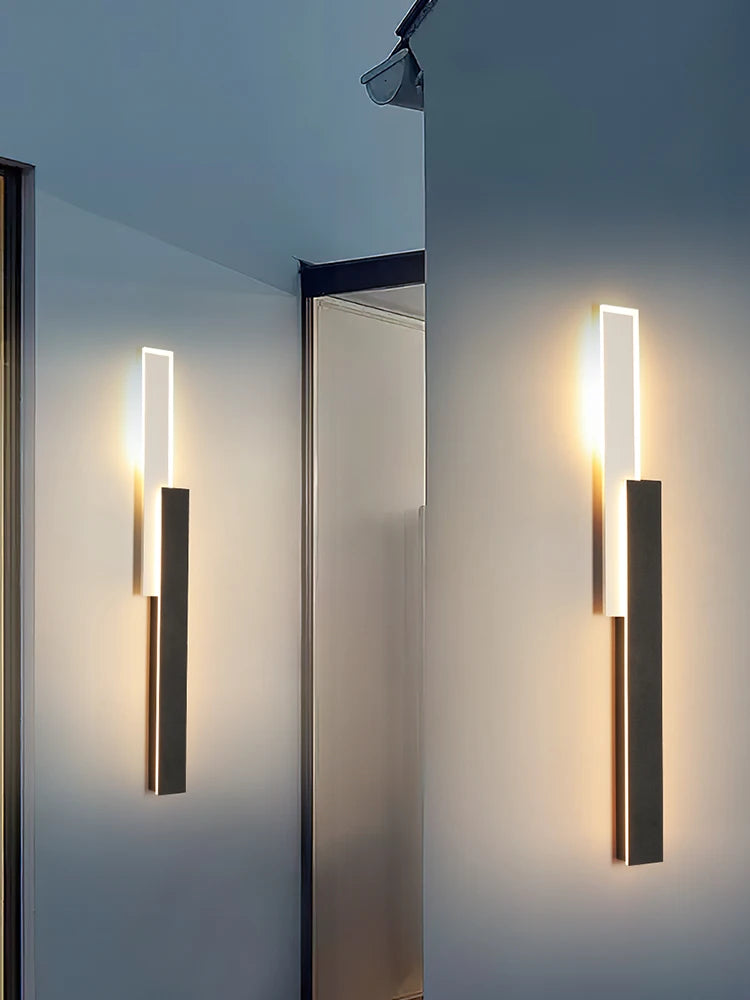 applique murale extérieure led noire dorée moderne étanche jardin façade maison