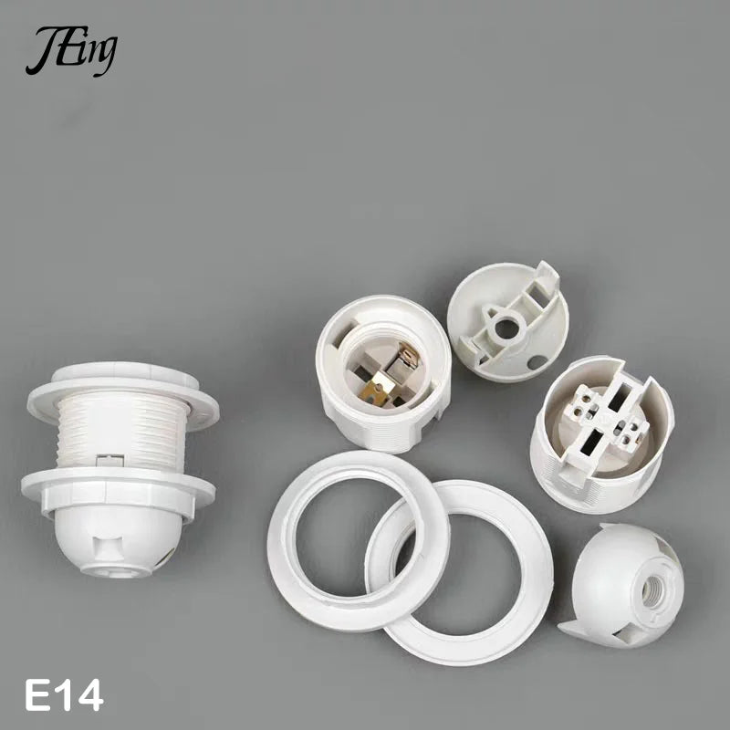 socquettes e14 blanc noir rondes lisses modernes non visibles fixations opaques
