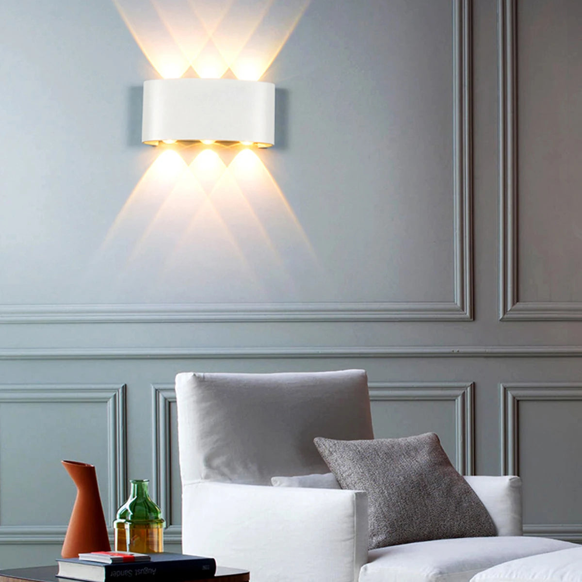 lampe murale moderne led blanc noir fixée mur éclairage quotidien 220v 110v 249 2000lm
