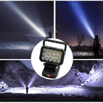 lampe travail led noir moderne interrupteur batteries makita 18v 1600lm 60w