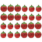 Boules de Noël rouges dans une boîte