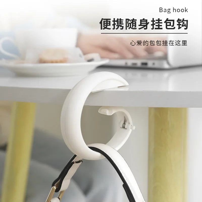 porte sac clip portable blanc rouge noir moderne pratique