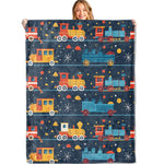 couverture flanelle moderne coeurs dorés bleu nuit voyage adultes diagonale orange minimaliste
