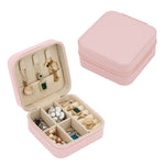 boîtes bijoux réutilisables simili cuir couleurs moderne fermeture glissière poche élastique crochets colliers rouleaux