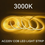 ruban led lisse blanc moderne adhésif 240leds 220v 3000k 4000k 6000k