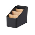 organisateur compartiments rangement moderne noir blanc minimaliste télécommandes smartphonesstylos lunettes