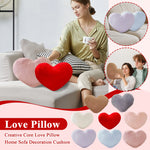 coussin cœur forme oblong couleur rouge rose blanc violet moderne doux fourré lit canapé