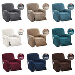 housses fauteuil velours stretch antidérapantes poche élastiques moderne gris bleu marine Bordeaux