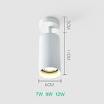 spot led orientable moderne aluminium blanc noir or ampoule gu10 interchangeable intérieur
