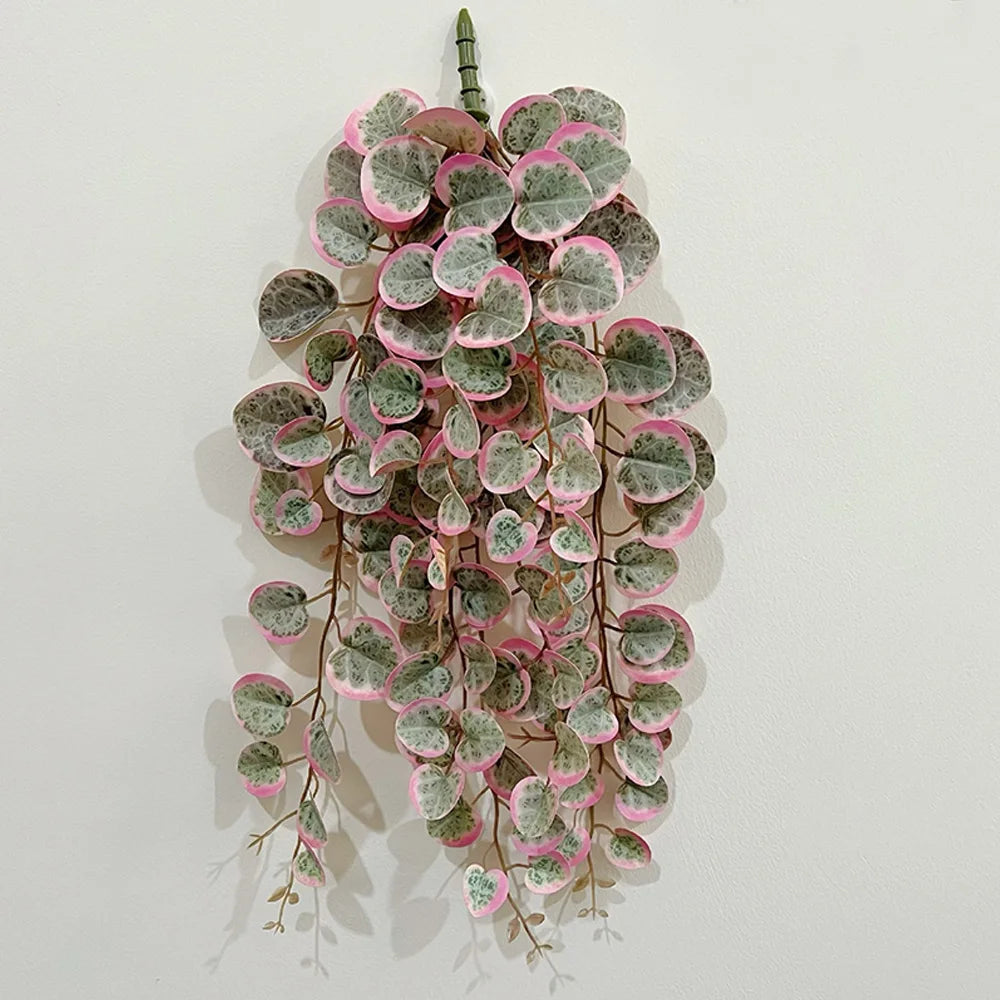 Plantes artificielles feuilles rondes vertes suspension jardin décoration mariage botaniqueextérieur accrochées 49cm