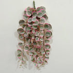 Plantes artificielles feuilles rondes vertes suspension jardin décoration mariage botaniqueextérieur accrochées 49cm
