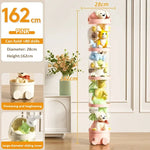 rangement jouets transparent boîte peluche réutilisable moderne enfant fixations adhésives guirlande lumineuse animaux