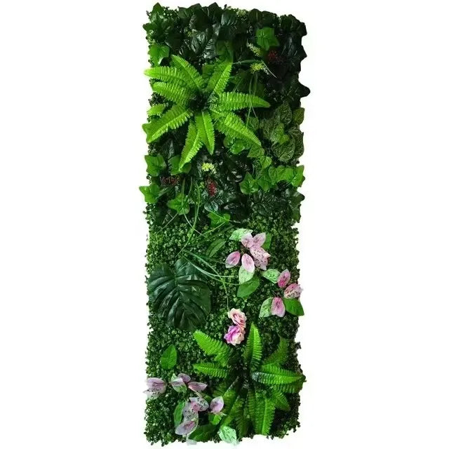 décoration murale plante artificielle feuilles fleurs naturelle extérieure intérieure accrochable verte brune rouge rose