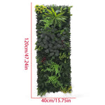 panneau mural végétal artificiel moderne 120cm 40cm feuilles vertes naturelles intérieur