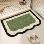tapis sol moderne rustique vert beige noir imperméable antidérapant usage maison extérieur