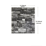 papier peint mural adhésif 3d effet brique texture moderne gris marron beige décoration