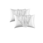taies d'oreiller polyester uni modernes 51x76cm pièces gris doré blanc pale rose
