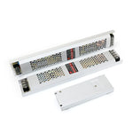 alimentation led ultrafine 12v 24v 60w 100w blanc grille perforations fixations vis