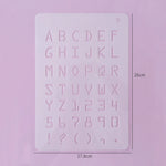 moule décoration gâteau alphabet numérique transparent lettres chiffres ponctuation respectueux environnement
