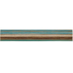 chemin table moderne rayures horizontales bleu beige marron décor cuisine maison textile polyester