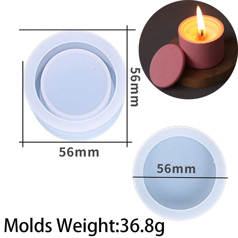 moule silicone bougie parfumée blanc rose pâle moderne minimaliste couvercle bricolage décoration maison