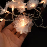 décoration mariage rose guirlande lumineuse fleurs artificielles romantiqueintérieur chambre salon