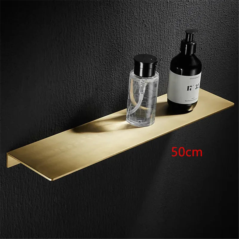 étagère murale moderne étagère salle bain laiton dorée 40cm 50cm.linspace()