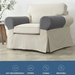 protège mains fauteuil moderne gris bleu rouge marron texture tissée lavable machine eyelets