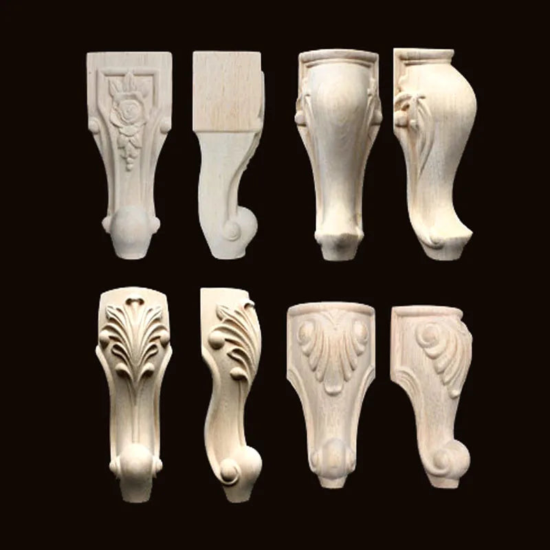 pieds meubles bois massif blanc sculptés classique canapé armoire table chaise décorative