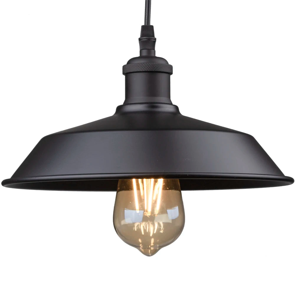 Suspension bleue industrielle vintage