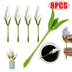 porte serviettes moderne napkins holder serviettes pliées fleur blanc vert adhésif kitchen organizer tendance