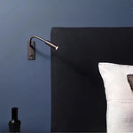 lampe chevet flexible moderne noir gris métallique angle réglable chambre étude entrée