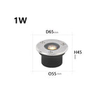 éclairage led souterrain ip67 argent noir moderne 220v 12v 24v encastré extérieur chemin