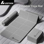 tapis yoga pliable texture cuir gris moderne épais 4mm exercices fitness yoga nhà
