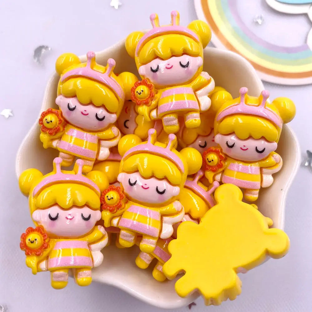 figurines animées colorées cartoon personnages accessoires coronnes chapeaux sacs ornement scrapbooking bricolage