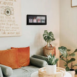 cadre mural compartiments noir clips cartes collection billet match contemporain affichage photo