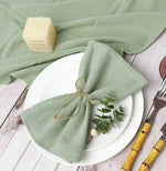 serviette table coton rose violet ruban jute décoration mariage fête rustique moderne