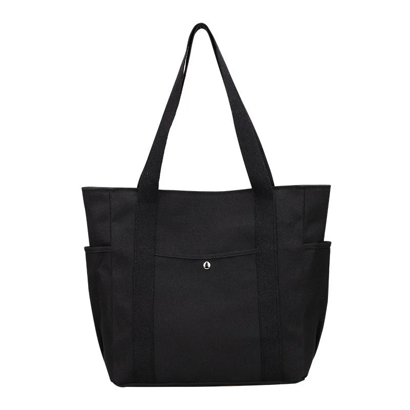 sac main blanc motif personnage rose fermeture eclair poignees detachables casual