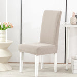 housse chaise tissu géométrique moderne polyestere couleurs vert gris blanc beige