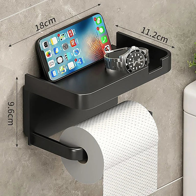 porte rouleau papier toilette support mural adhésif gris blanc réaliste 3d salon cuisine salle