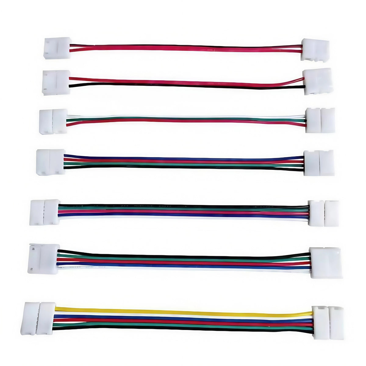 ruban led broches 10 pieces noir blanc rouge vert bleu adhésif 8mm 10mm moderne