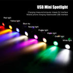 projecteur usb led angle rotatif câble usb interrupteur adhésif moderne compact mini spotlights