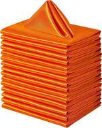 serviettes satin rose pâle classiques 43x43cm table mariage fête maison restaurant