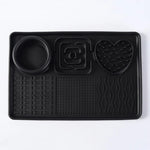 assiette chien moderne assortiment motifs vert pastel gris rose imperméable silicone